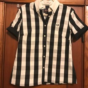 Fred Perry Amy Winehouse Gingham Blouse